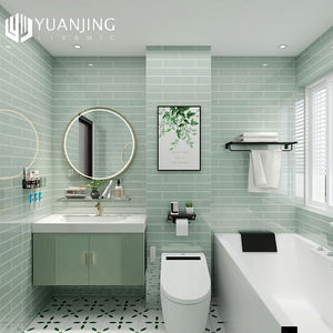 Azulejos de pared pintados a mano de 3 "X 6" Backsplash Cocina Baño Azulejos de porcelana súper blancos pintados a mano - Product Image 6