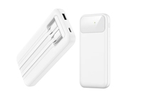 Banque d'alimentation portable d'urgence Li-Polymère 10000mAh avec écran LED, charge rapide et sortie 20W