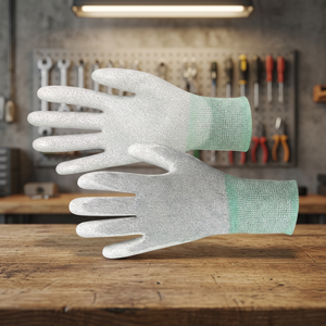 ESD Palm PU Gants Gant de contrôle statique ESD Palm PU Gants Doigts Enduit Fil de Carbone Mixte Nylon Produit Chaud Fabriqué en Corée - Product Image 2