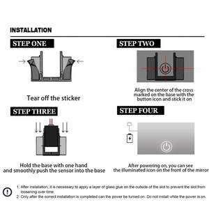 Chất lượng cao thông minh <span class=keywords><strong>LED</strong></span> Gương phòng tắm với quy nạp thiết bị chuyển mạch cảm ứng duy nhất ON-OFF Dimmer bán buôn cảm ứng duy nhất Thiết bị chuyển mạch cảm biến - Product Image 6