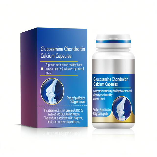 OEM Glucosamine Chondroitin Calcium Capsules for Bone Density and Immune Support for Middle-Aged and Elderly