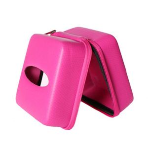 Custom Pink Waterproof EVA Tissue <b>Case</b> Travel <b>Hard</b> <b>Shell</b> Leather and PU EVA Tissue Box for Car and Home Tissue Paper Packaging - Product Image 4