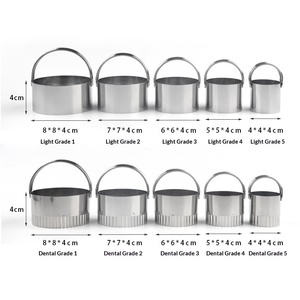 Olycoop Set Professionale di 5 Tagliabiscotti Rotondi in Metallo Ecologico con Manico - Product Image 3