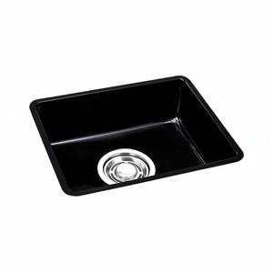 [BAEKJO] FREGADERO DE COLOR NEGRO ESMALTADO 540, acabado premium que proporciona protección antibacteriana y un aspecto elegante para la cocina - Product Image 2