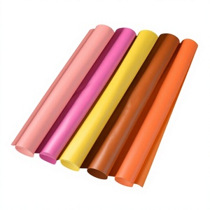 Nuevo Cuero Sintético PU con Textura de Algodón y Pelo Sintético, Tela con Patrón de Piel de Oveja Napa, Cuero Sintético Suave Resistente a la Abrasión con Diseño Animal para Equipaje - Product Image 1