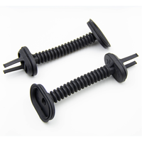 Manchons de protection pour câblage de portière de voiture en EPDM - Joints ondulés en caoutchouc moulés sur mesure pour la protection des faisceaux de câbles automobiles IATF16949