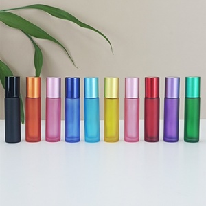 Flacon roll-on vide de 10 ml en verre dépoli avec bille roll-on pour parfum et huile, prix usine - Product Image 2