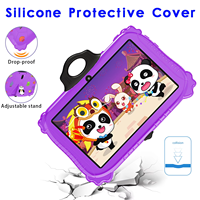 El más nuevo Tablet PC educativo Android para niños de 7 pulgadas 6 + 128GB portátil Wifi Panda Tablet PC a prueba de golpes para niños