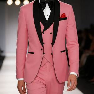 Traje de esmoquin negro <span class=keywords><strong>para</strong></span> hombre al por mayor con solapa tipo chal, ideal <span class=keywords><strong>para</strong></span> bodas, fiestas de graduación, blazer, <span class=keywords><strong>trajes</strong></span> de novio y vestidos de <span class=keywords><strong>matrimonio</strong></span>. - Product Image 1