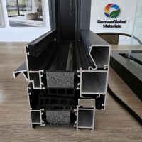 Fenêtre à battant vers l'extérieur GREATMEN en alliage d'aluminium, à rupture de pont thermique, verre Low-E, acier inoxydable, design moderne pour appartement