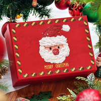 Boîtes cadeaux de Noël de luxe, logo personnalisé, haute qualité, cadeaux de fêtes, écologiques, pelliculage mat, papier kraft, emballage réutilisable