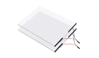 Kunden spezifisches 0,2-3mm hitze beständiges beschichtetes leitfähiges Itoglas Dickes transparentes quadratisches Glas für das Labor
