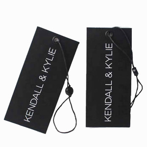 Biểu Tượng Tùy Chỉnh Trắng Hangtags Quần Áo Logo Riêng Trở Lại Tag Con Dấu Cổ Điển Giấy Trống Tái Chế Giấy Laser Có Thể In Lá Treo Tag - Product Image 5