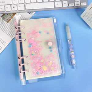 A6 sequin Ngân Sách chất kết dính tiền mặt phong bì 6 lỗ không thấm nước chất kết dính dây kéo thư mục rời lá túi cho các tài liệu máy tính xách tay thẻ - Product Image 3