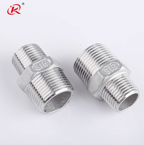 KQ thép không gỉ 304 316 NPT/bspt đôi nam ren ống lắp Giảm/bằng ống thủy lực hệ thống ống nước Hex núm vú - Product Image 6