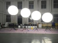 Globo publicitario de tela Oxford inflable LED hermético personalizado, modelo de escenario en trípode para eventos al aire libre, publicidad de marca