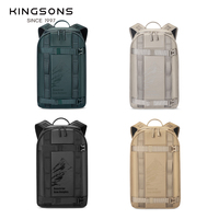 Sac à dos Kingsons Sport portable et léger pour ordinateur portable 16 pouces, étanche en polyester avec fermeture éclair et verrou pour casque de snowboard
