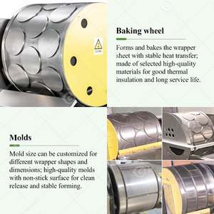 Máquina Eléctrica Doméstica para Hacer Injera, Láminas de Samosa, Hojaldre y Rollos de Primavera, con Función de Relleno y Formado - Product Image 4