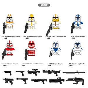 Figura de <span class=keywords><strong>Star</strong></span> <span class=keywords><strong>Wars</strong></span>, Soldado Clon, Comandante Mandaloriano, Mini Bloques de Construcción, Juguetes - Product Image 6
