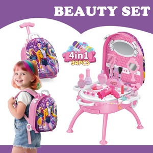 Ensemble <span class=keywords><strong>de</strong></span> jeu 4-en-1 <span class=keywords><strong>pour</strong></span> enfants : Coiffeuse <span class=keywords><strong>de</strong></span> maquillage avec miroir, chariot et kit <span class=keywords><strong>de</strong></span> beauté <span class=keywords><strong>pour</strong></span> ongles, <span class=keywords><strong>pour</strong></span> <span class=keywords><strong>filles</strong></span>, jeu <span class=keywords><strong>de</strong></span> <span class=keywords><strong>salon</strong></span> <span class=keywords><strong>de</strong></span> mode - Product Image 4