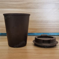Tasse moulue de café écologique marron de mode tasse moulue de café réutilisable