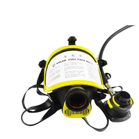 Masque SCBA réglable en silicone de conception large hautement ignifuge de type 4 avec filet de tête en Kevlar pour la lutte contre les incendies