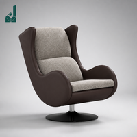 Chaise de bureau de direction ergonomique de luxe à dossier haut en tissu avec base en acier pour salles de réception et de conférence