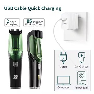 IPX6 Automatic Vacuum Hair <b>Trimmer</b> Mens <b>Beard</b> Shaver Razor Groin Body Grooming Professional <b>Cordless</b> Hair Household English - Product Image 5