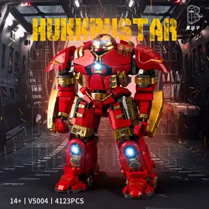 K-Box Heroes serie mecánica bloque de construcción Anti Huk-krustar MK44 Mecha Robot 4123 Uds ABS Compatible bloque de ladrillo niño juguetes regalo