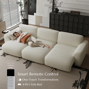 Atunus Divano Componibile Moderno in Tessuto Chenille, Set Divano Elettrico con Braccioli, Design Confortevole per Soggiorno - Product Image 4