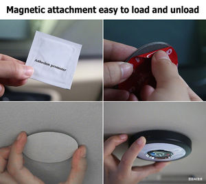 Luz LED Recargable de 12V USB para Auto, Luz de Ambiente Interior y de Lectura, Lámpara de Techo para Exteriores/Interiores, 4W, Instalación Gratuita - Product Image 6