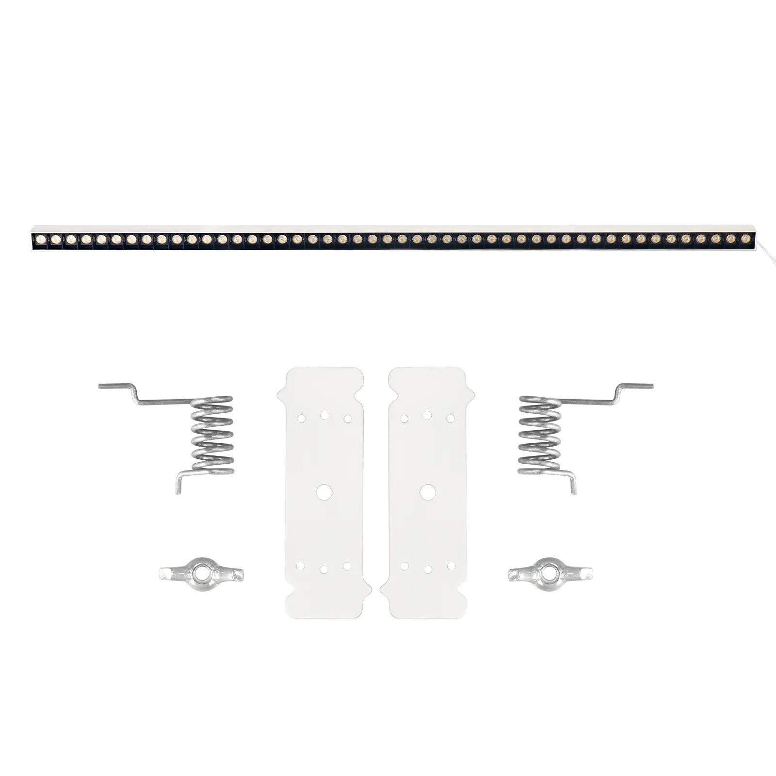 Recessed Anti Glare Strobe 1156/1540/1924mm 사무실/홀 실내 Led 선형 조명 그릴 조명기구 그릴 램프