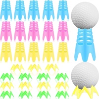 Tees de golf en plastique Simulateur Tees Practice Training tapis de golf tees