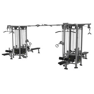 Équipement de musculation commercial de haute qualité, robuste, Jungle 8 stations, unisexe, tout-en-un, crossover à câbles multifonction, poids libres - Product Image 4