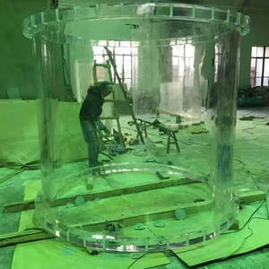 Acuarios de peceras acrílicas cilíndricas a medida personalizadas de fábrica adaptadas a su estilo único - Product Image 4