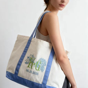 Sac fourre-tout en toile pour femmes, nouveau style, tendance, écologique, pour les courses, avec poche, sac en coton avec logo imprimé personnalisé - Product Image 1