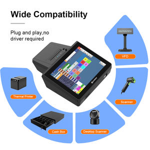 Nouveau produit K1 Système de point de vente Windows de bureau tactile tout-en-un Caisse enregistreuse murale Terminal de point de vente - Product Image 3