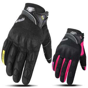 Guantes Clásicos de Motociclista en Rosa y Negro para Verano, Transpirables, con Pantalla Táctil, a Prueba de Golpes, de Alta Calidad y Duraderos para Conducir Motocicleta - Product Image 1