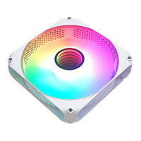 Ventilateur de refroidissement de boîtier d'ordinateur OEM 120mm RGB 12V refroidisseur de processeur de jeu avec dissipateur thermique en plastique d'éclairage infini