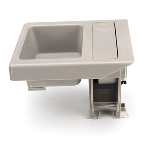 Portavasos para coche Bmw Serie 3 E46 con caja de almacenamiento, organizador interior de plástico gris, pieza Stk 0020 02 - Product Image 1