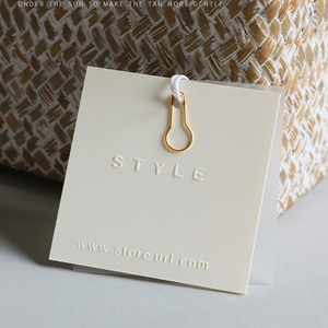 New Arrival Wholesale Price Coated Paper Jewelry Tag For Printed Washable Hang Tags Gift Packaging Hang Tags