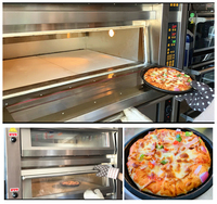 Dessus de table à pont unique Petit brûleur au propane gpl Four à pizza à gaz Cuisson en option Pierre de lave Four à pizza à gaz commercial portable Vente
