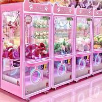 Distributeur automatique de griffes de poupée à pièces 1 joueurs jouets animaux en peluche jeu de grue Double robinet ufo Catcher Machine