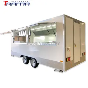 Stainless steel food concession trailers kiosk in Dubai