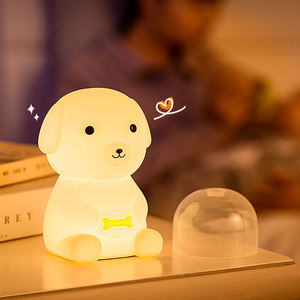Cute Baby Nursery Led Dog Silicone Pat Night Light Creative Colorful <b>Touch</b> sensor <b>Lamp</b> for Kids Living Room Bedroom Decor - Product Image 2