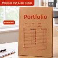Bolsa de Papel Kraft Grueso Personalizada al por Mayor, Autoadhesiva, Tamaño A4, para Documentos de Oficina