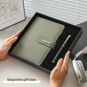 Agenda de Negocios con Cubierta de Cuero Sintético y Cierre Magnético A5, Libro de <span class=keywords><strong>Contabilidad</strong></span> de Alta Gama, Cuaderno para Notas de Reuniones de Oficina, Regalo para Estudiantes - Product Image 5