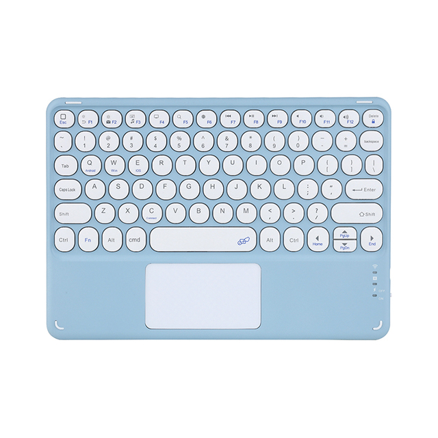 Ultra Slim 78 Key Bluetooth Keyboard with Full Color Injection Portable Wireless BT Keyboard for Phone Tablet Laptop