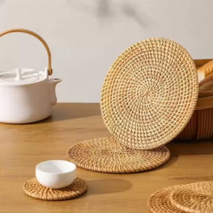 Posavasos de Mimbre Hechos a Mano en Vietnam, Ecológicos, Aislantes del Calor, para Decoración Navideña y Regalo, Hechos en Vietnam - Product Image 5