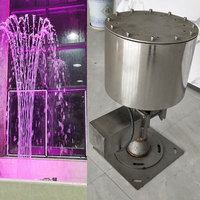 Buses rotatives en acier inoxydable de haute qualité piscines de jardin musique danse fontaines CNC verre fleur paniers fontaine